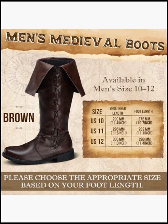 Medieval Pirate Boots Lace Up Gothic Viking Costume Shoes Footwear